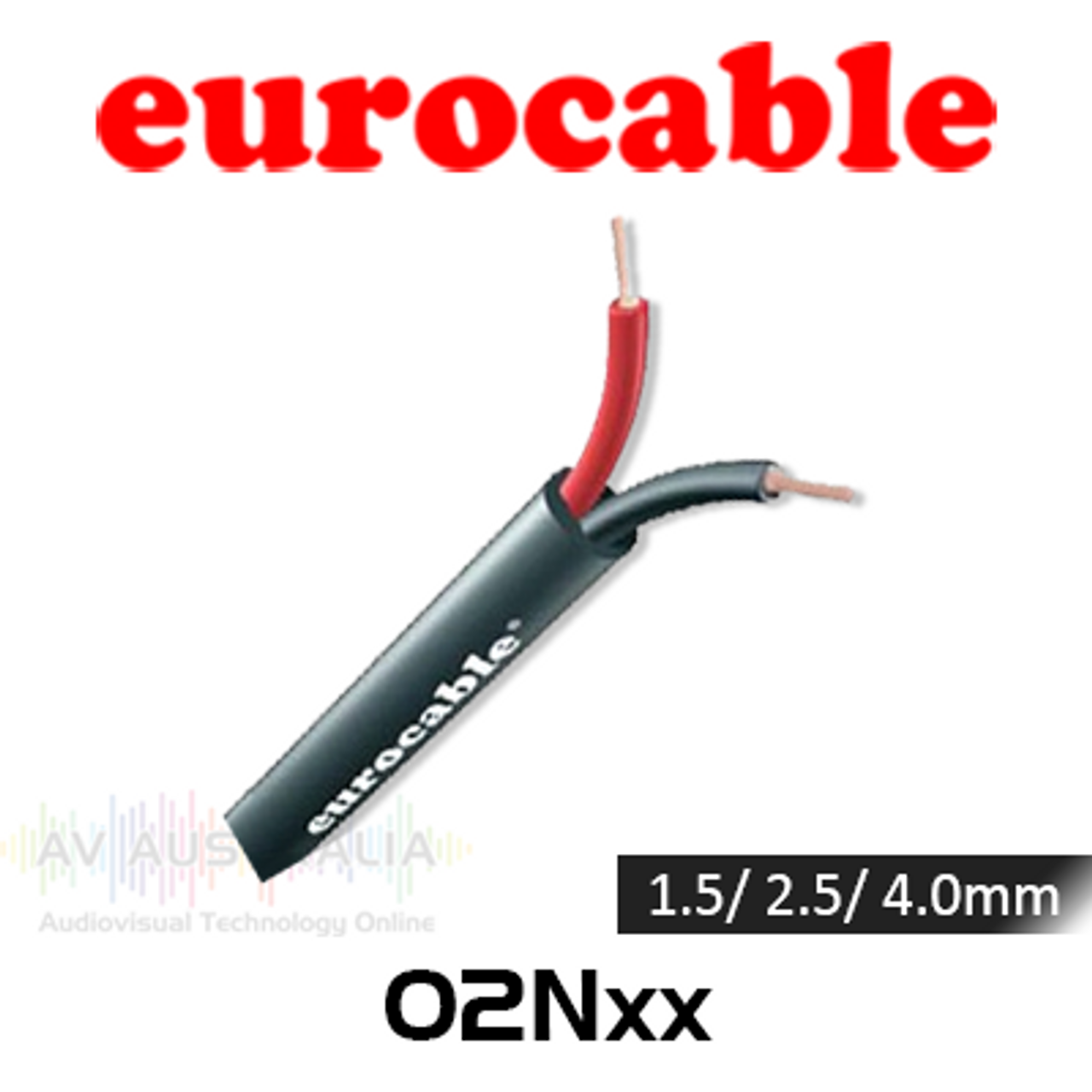Eurocable 2 Core Flame Resistant Speaker Cable - 100m