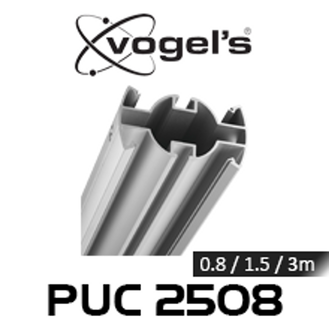 Vogels PUC2508 Connect-It Pole with Cable Management (0.8, 1.5, 3m)