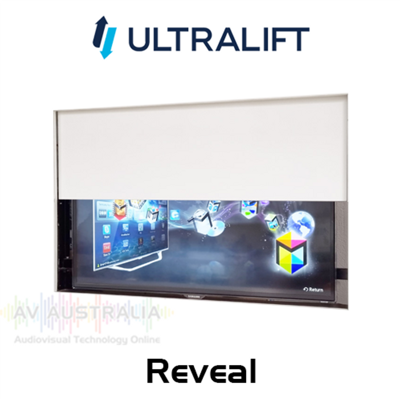 Ultralift Reveal Panel Lift With Motorised Flush-Mounted Cover (Up to 70")