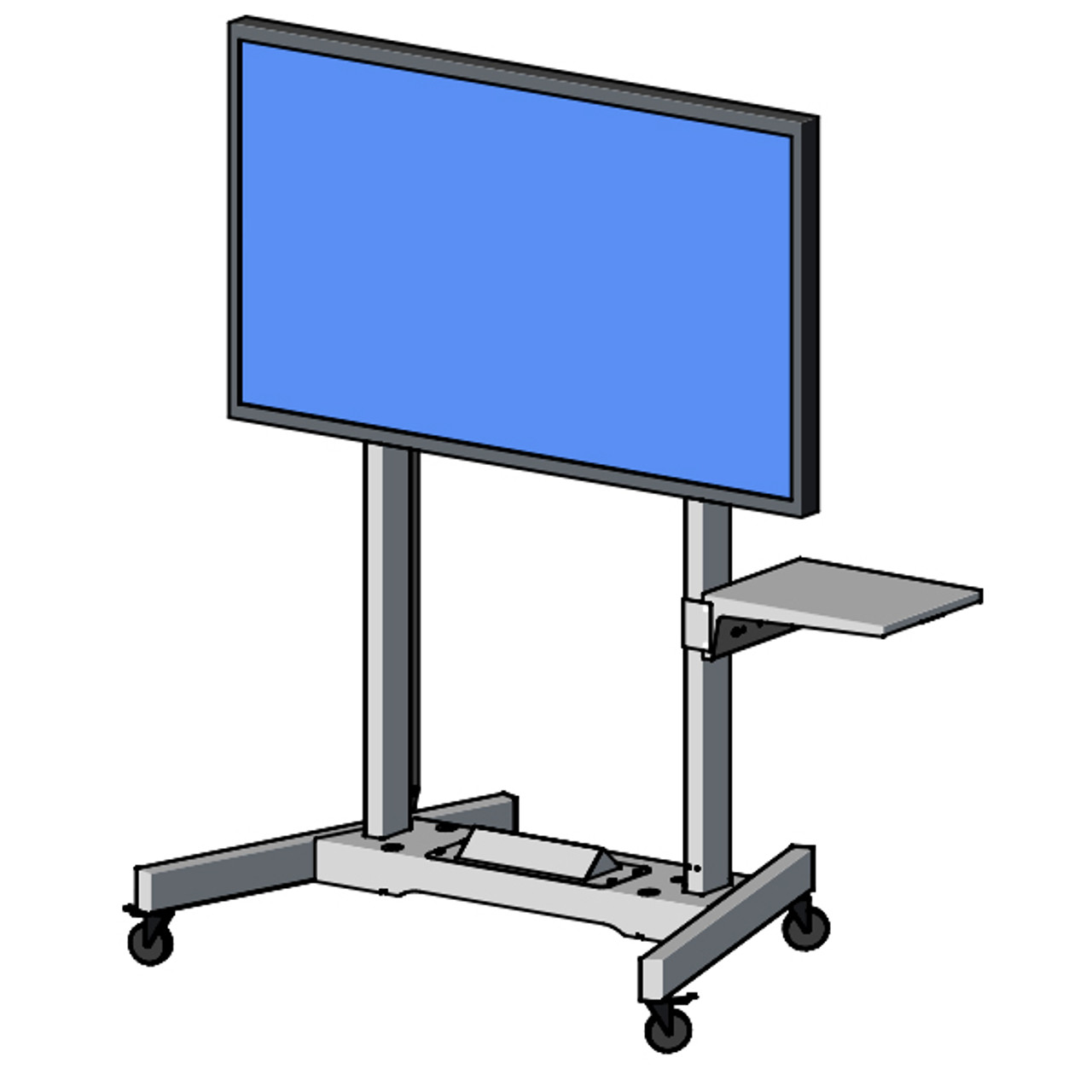 Ultralift Education 60-90" Flat Display Fixed Height Trolley