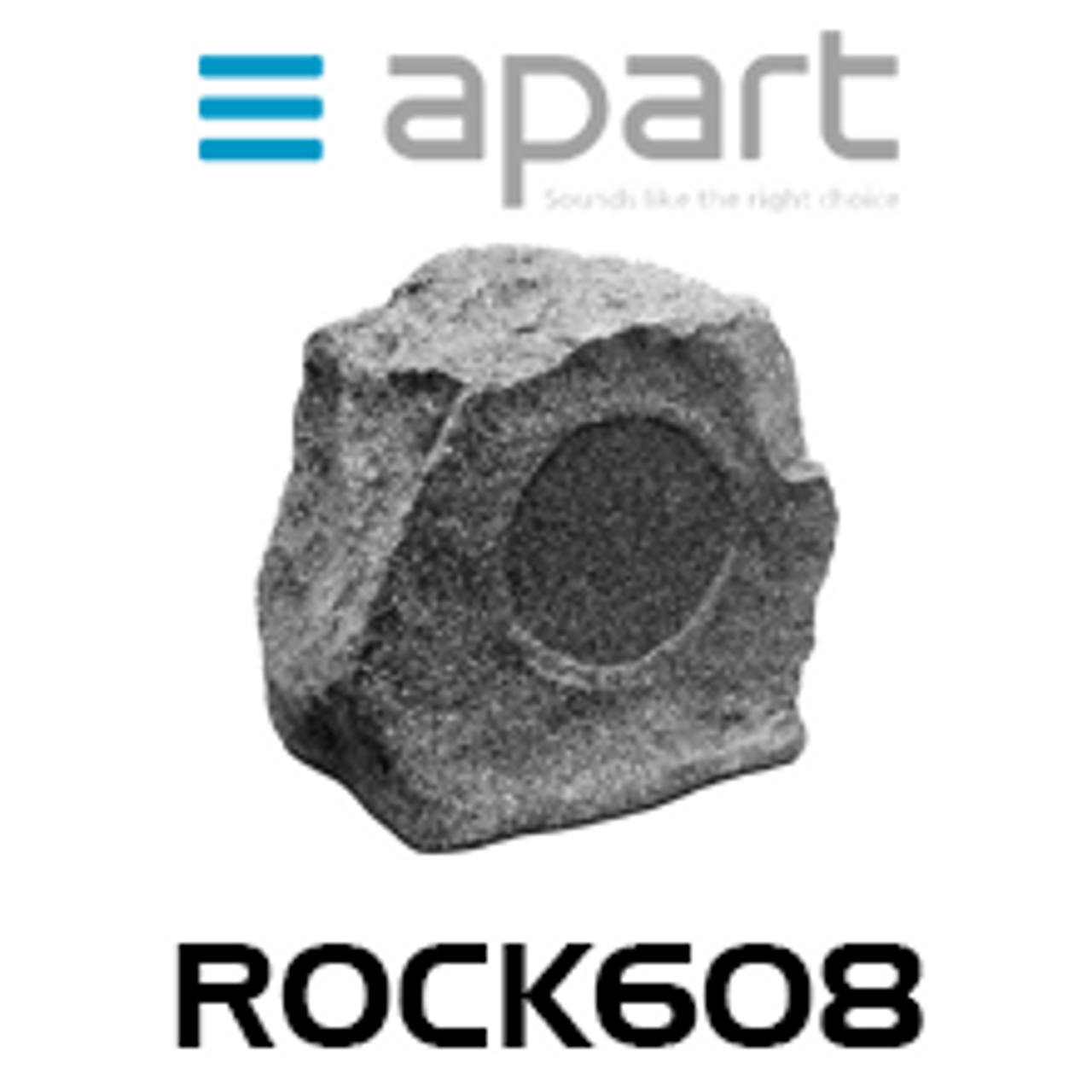 Apart Rock608 6.5" Weatherproof Outdoor Rock Speaker (Each)
