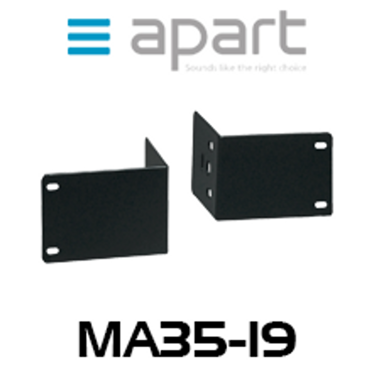 Apart MA35-19 19" Bracket For MA35 / MA65 (Pair)