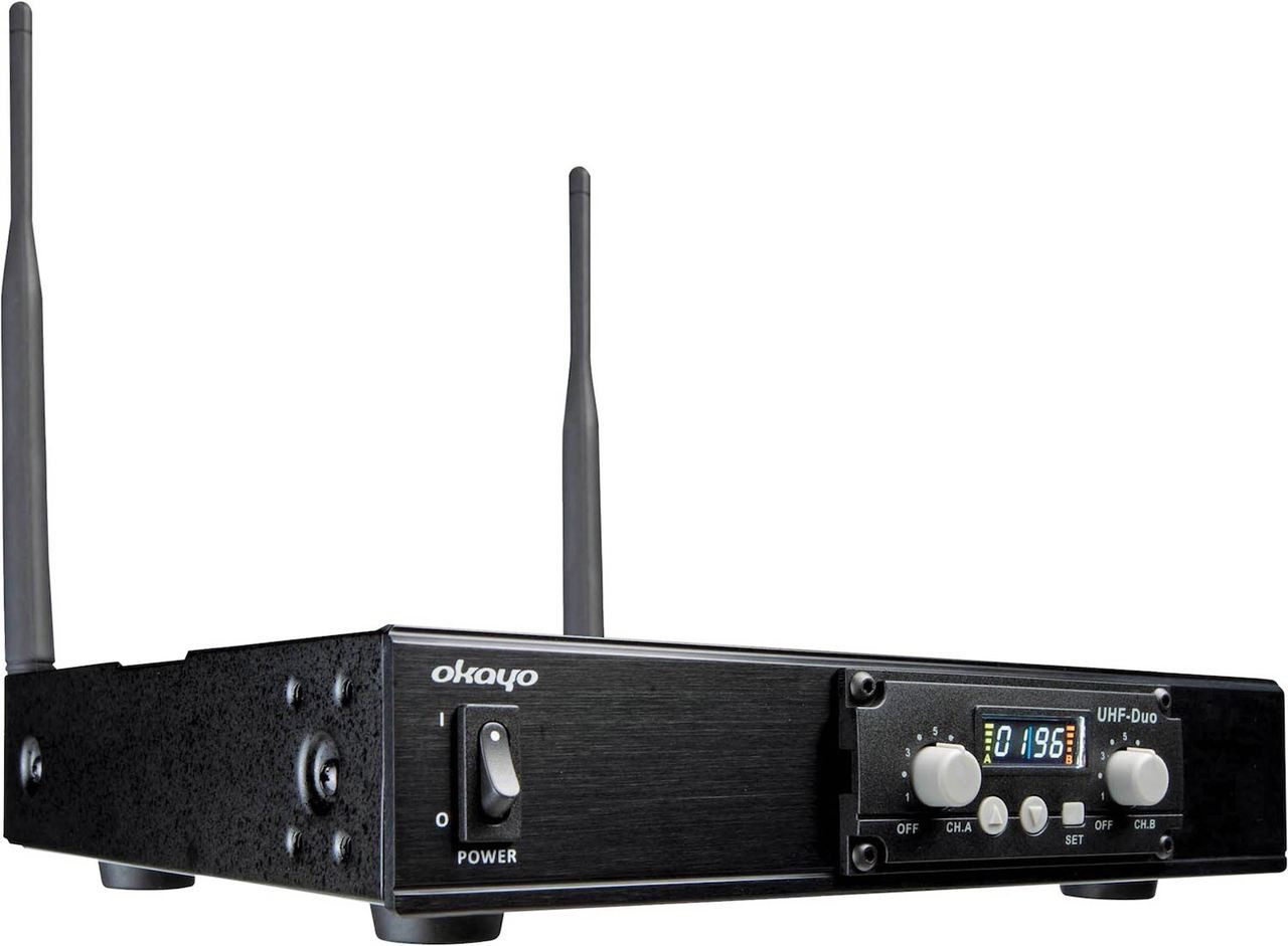 Okayo C7281A Dual Channel UHF Wireless Audio Link Receiver (520-544Mhz)