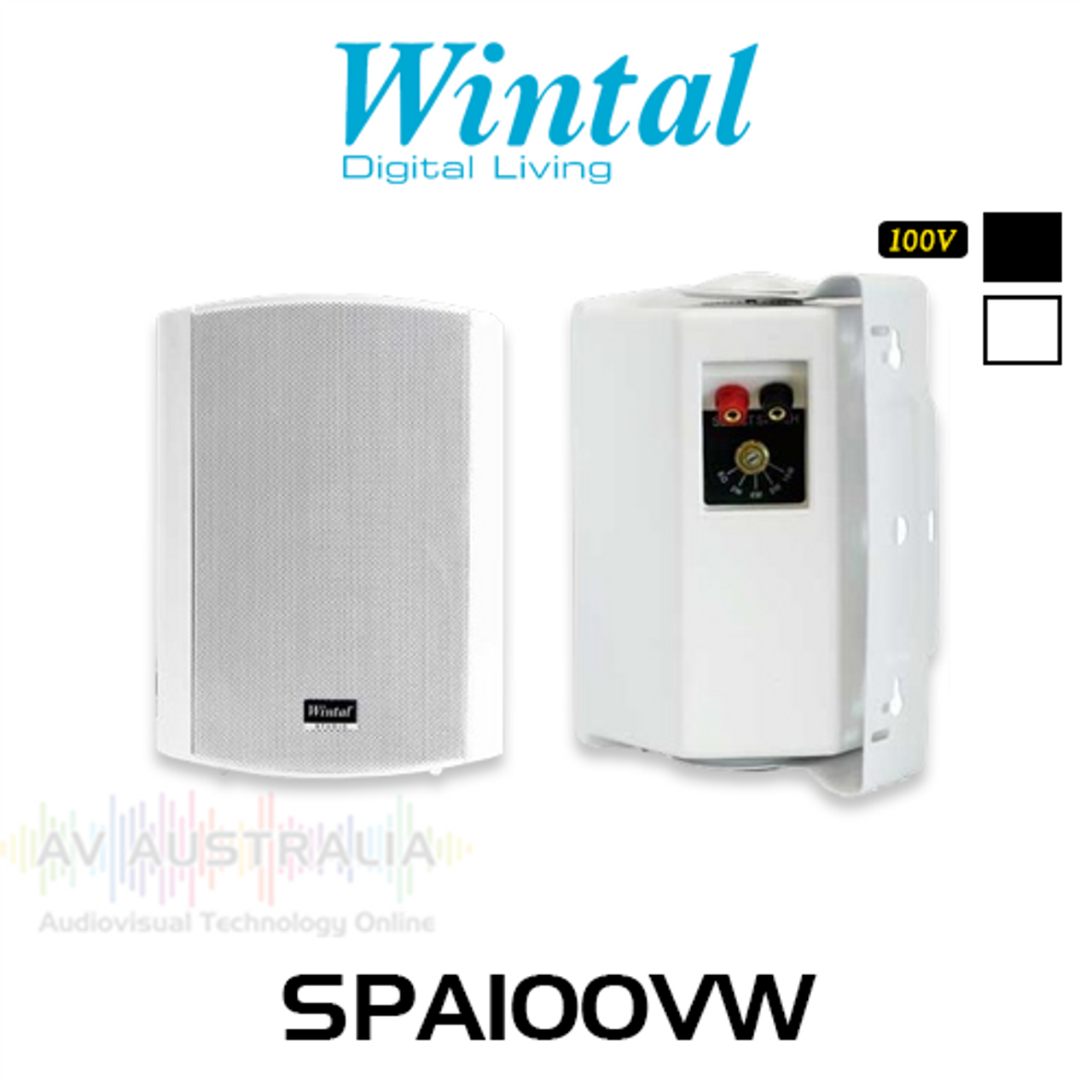 Wintal 5" 100V Line Wall Mount Speakers (Pair)