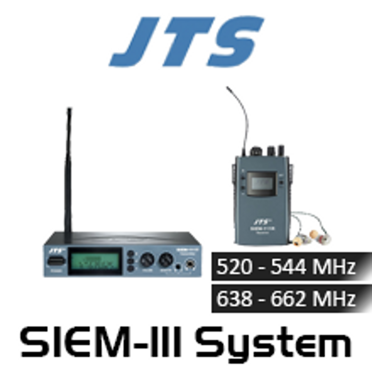 JTS SIEM-111 Single Channel Wireless In-Ear Monitor Stereo System