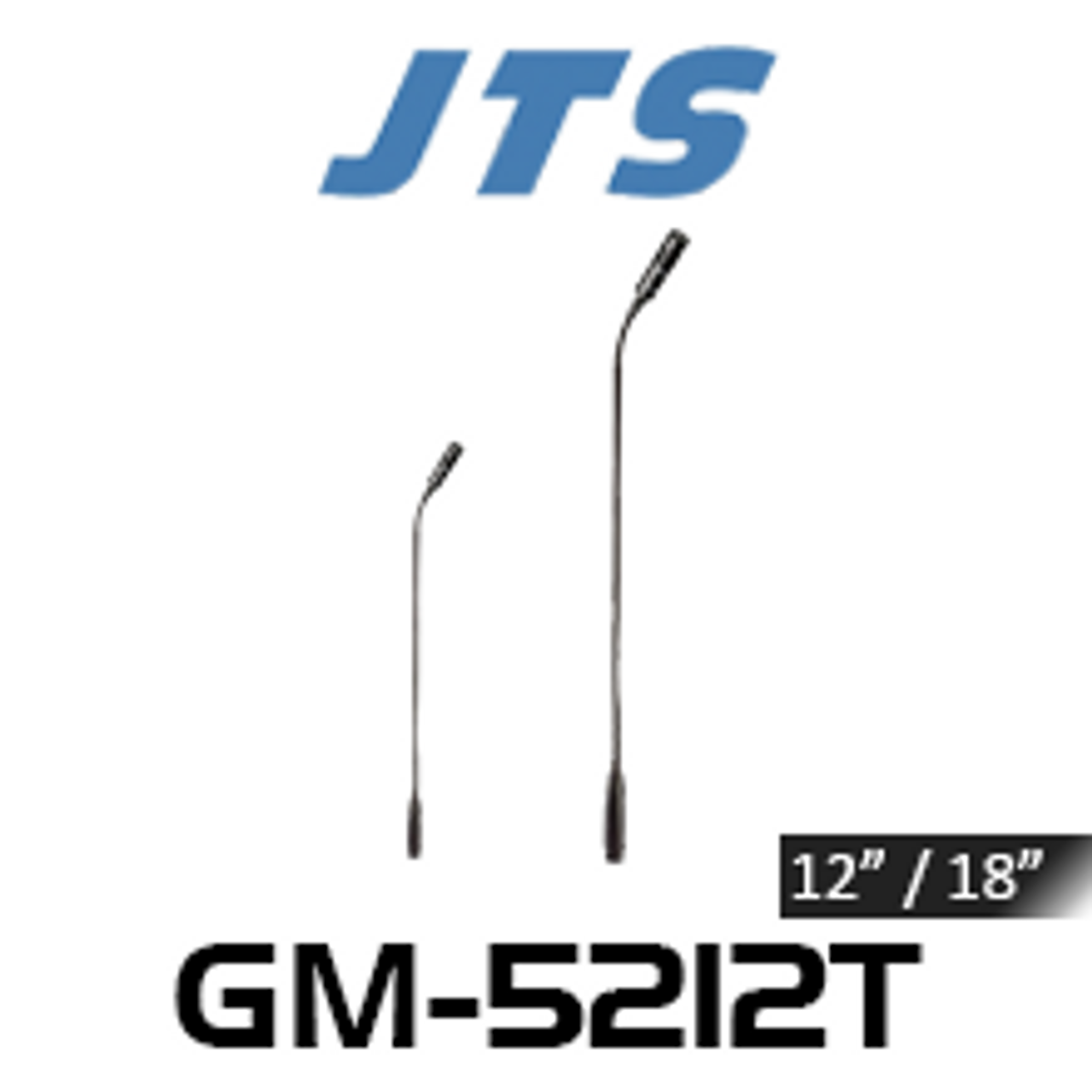 JTS GM-5212T 12"/ 18" Cardioid Gooseneck Mic With Premium Condenser Capsule (3P XLR)