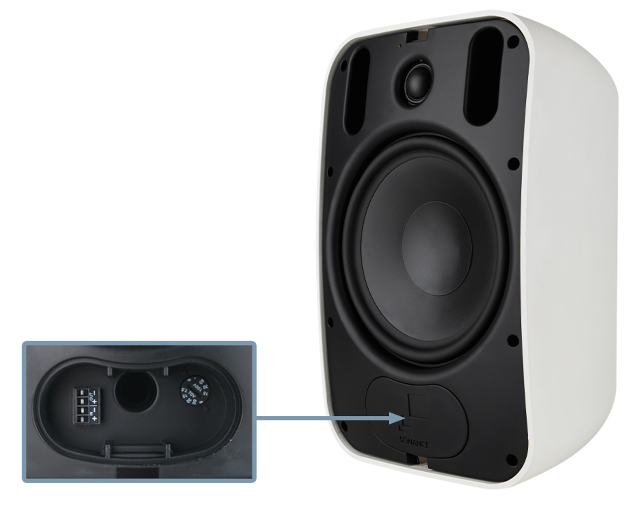 Sonance PS-S83T 8" 70/100V Weatherproof Outdoor Speakers (Pair)