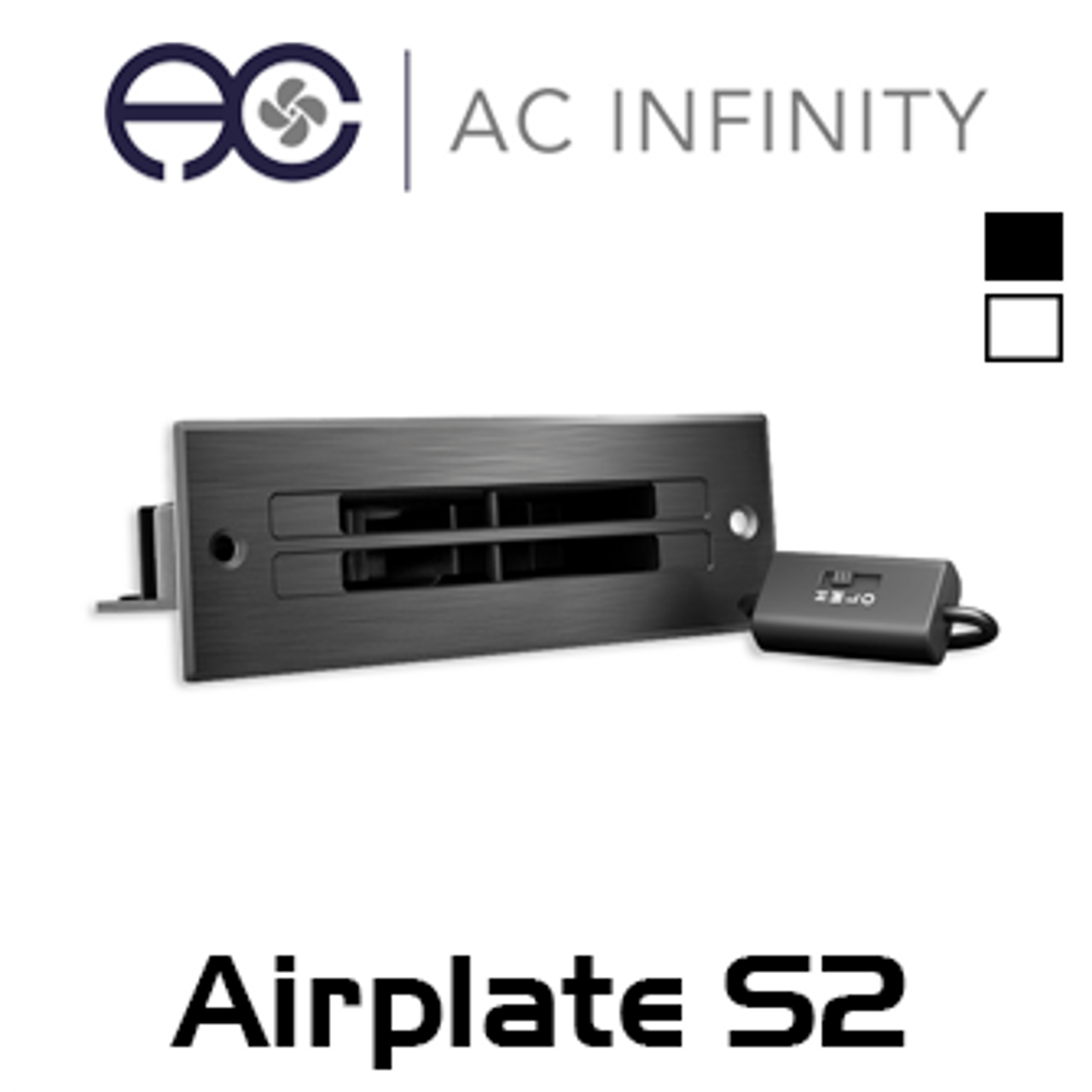 Ac Infinity Airplate S2 80mm Av Cabinet Quiet Cooling Blower
