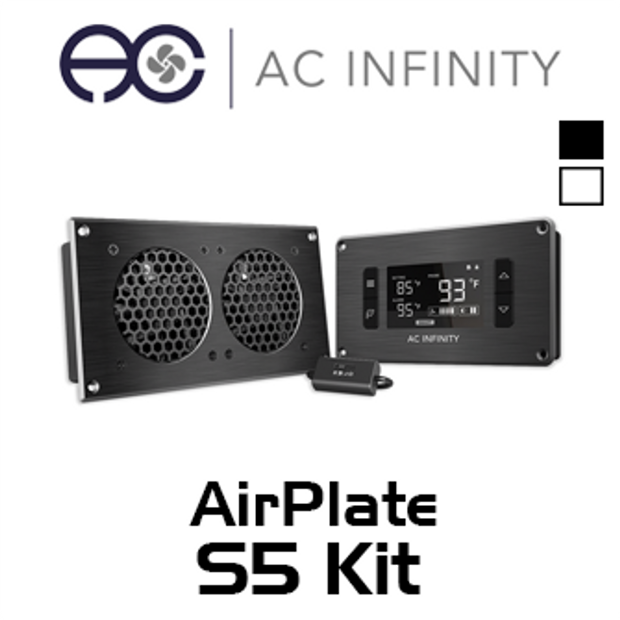 Ac Infinity Ap5tbkit Dual 80mm Airplate T5 Av Cabinet Cooling Fan