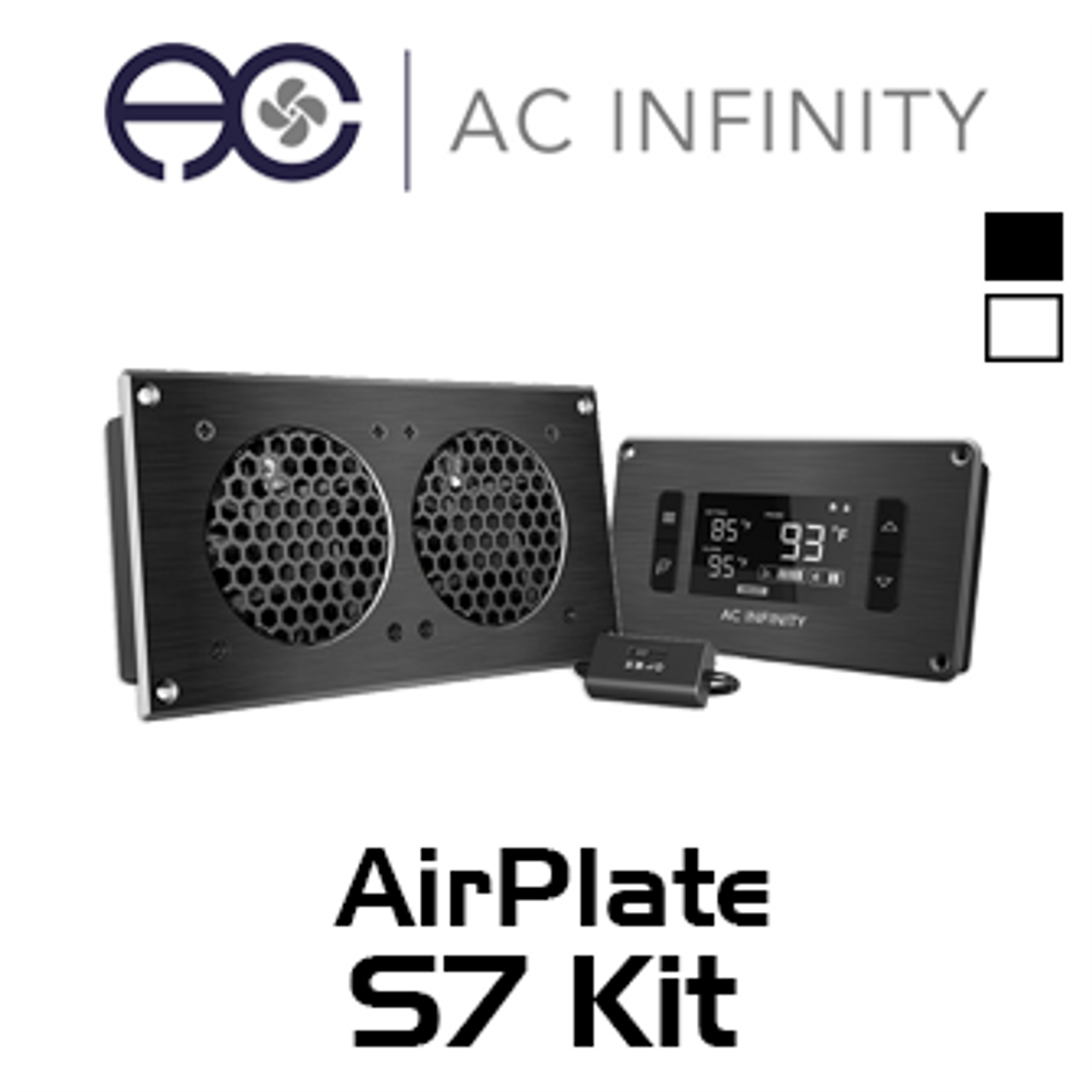 Infinity AP7TBKit Dual 120mm Airplate S7 AV Cabinet Cooling Fan Kit