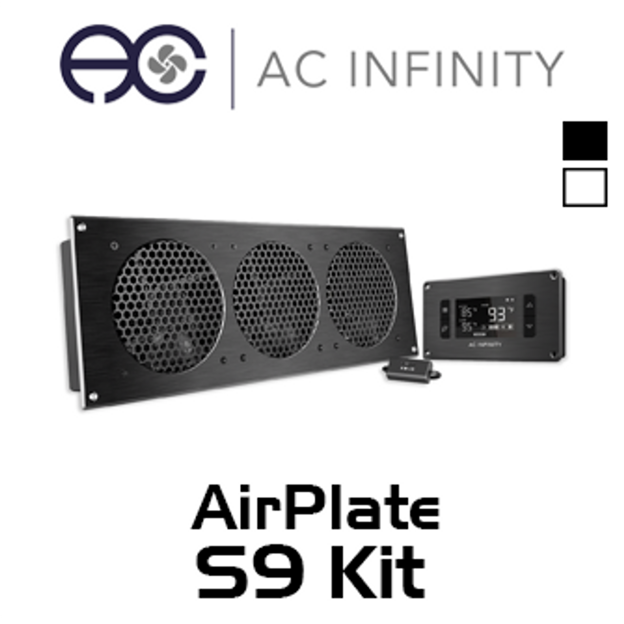 Infinity AP9TBKit Trio 120mm Airplate S9 AV Cabinet Cooling Fan Kit