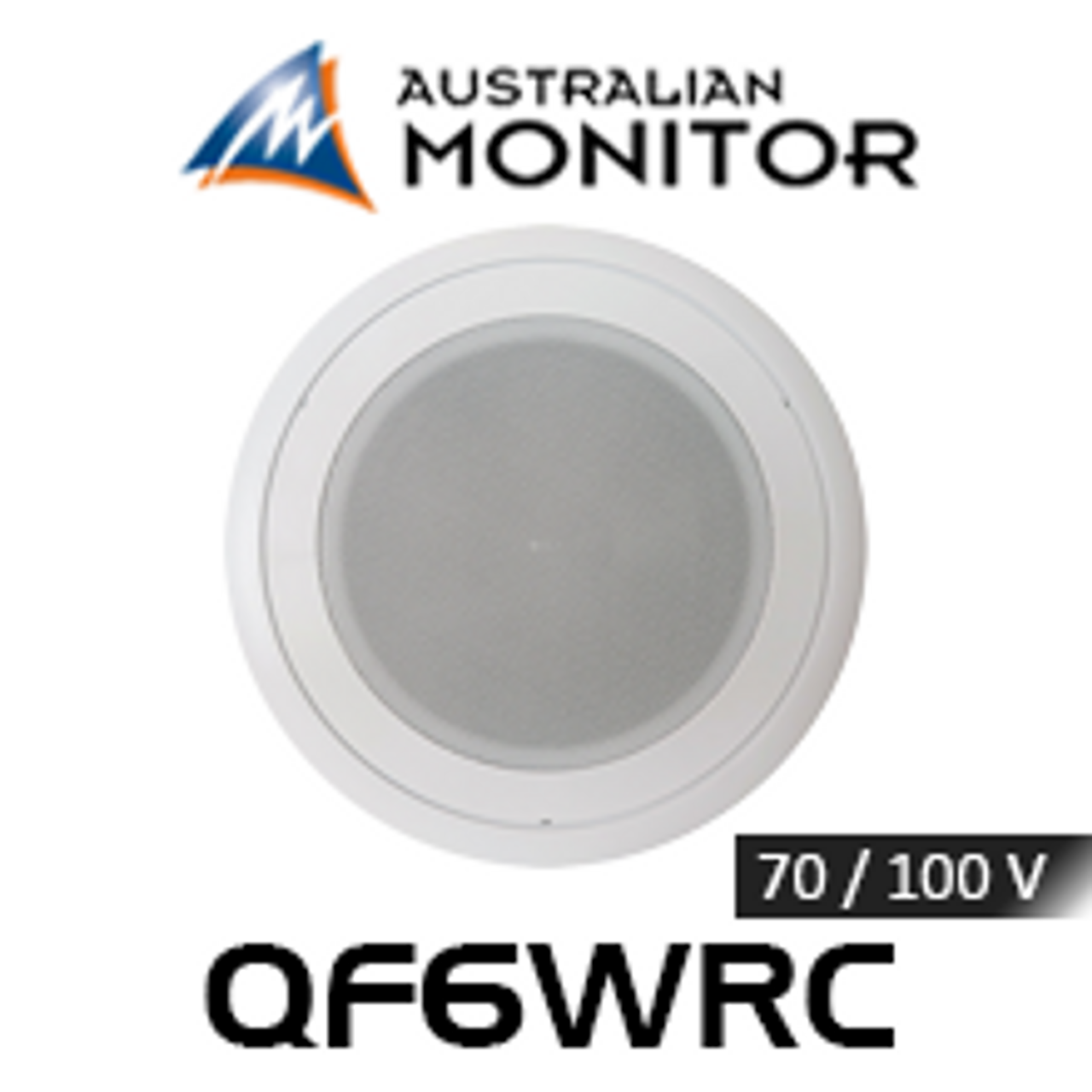 Australian Monitor QF6WRC 6" 70/100V Water Resistant In-Ceiling Speaker (Each)