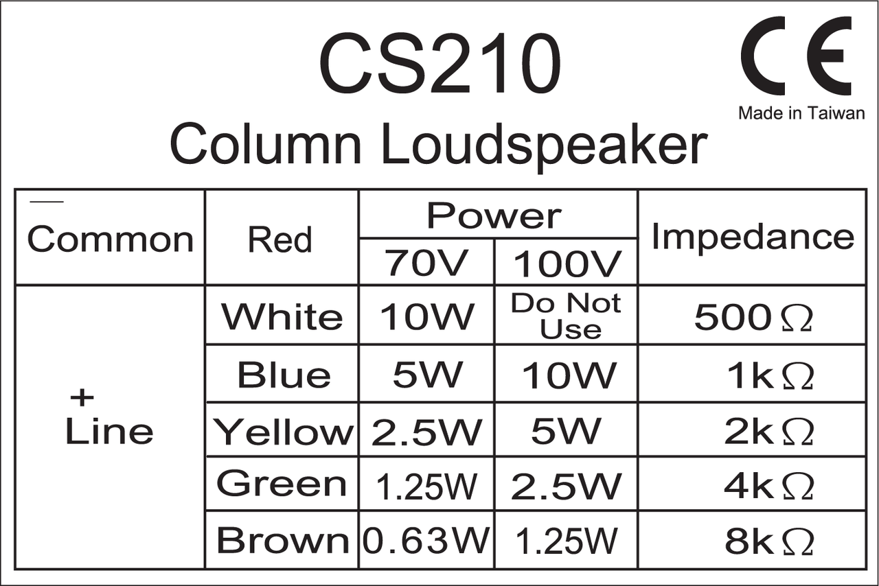 Australian Monitor Two / Four 3" 100V Column Speaker (Each)