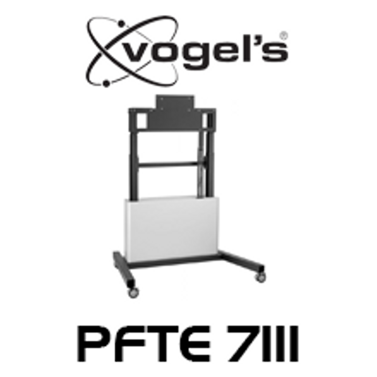 Vogels PFTE7111 42"-85" Motorised Height Adjustable Trolley With Cabinet