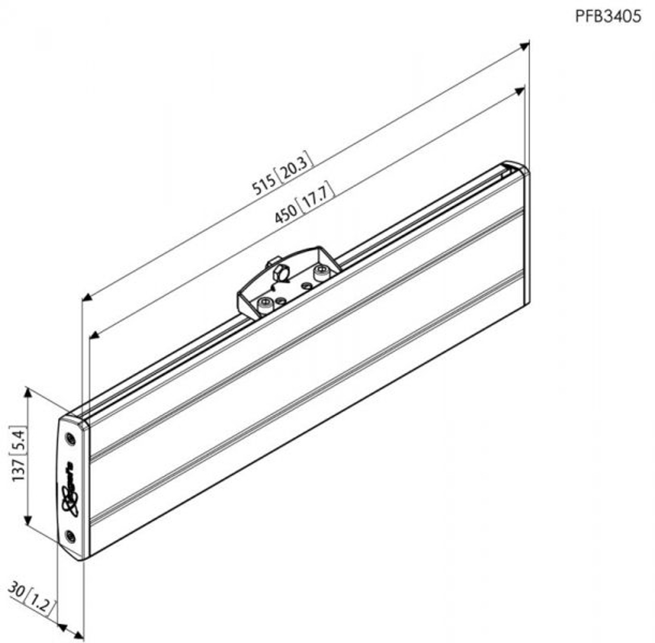 Vogels FM1544 Single Display Floor Mount Kit (up to 65")