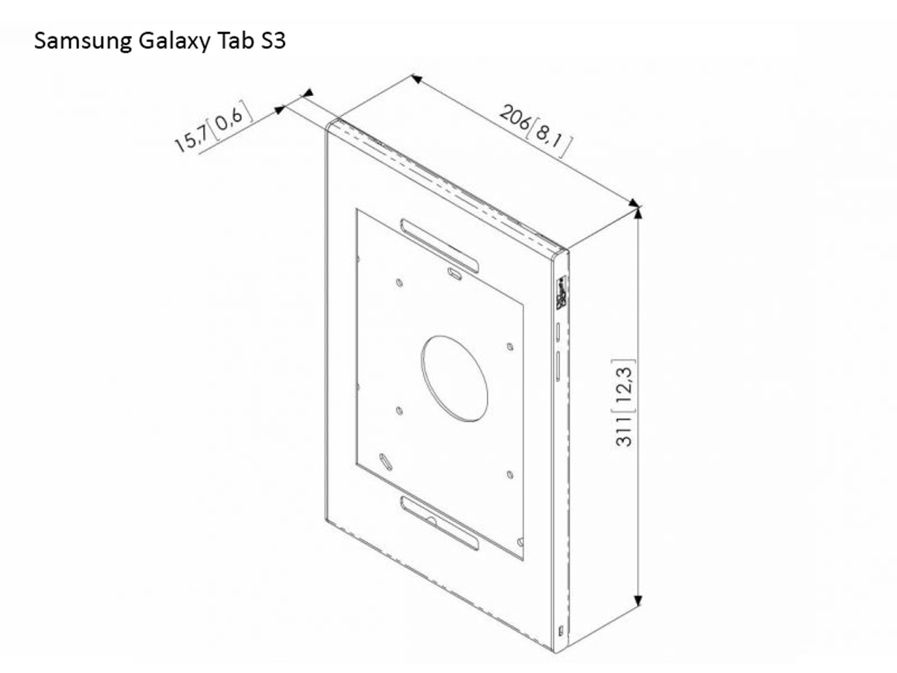 Samsung Galaxy Tab S3 enclosure