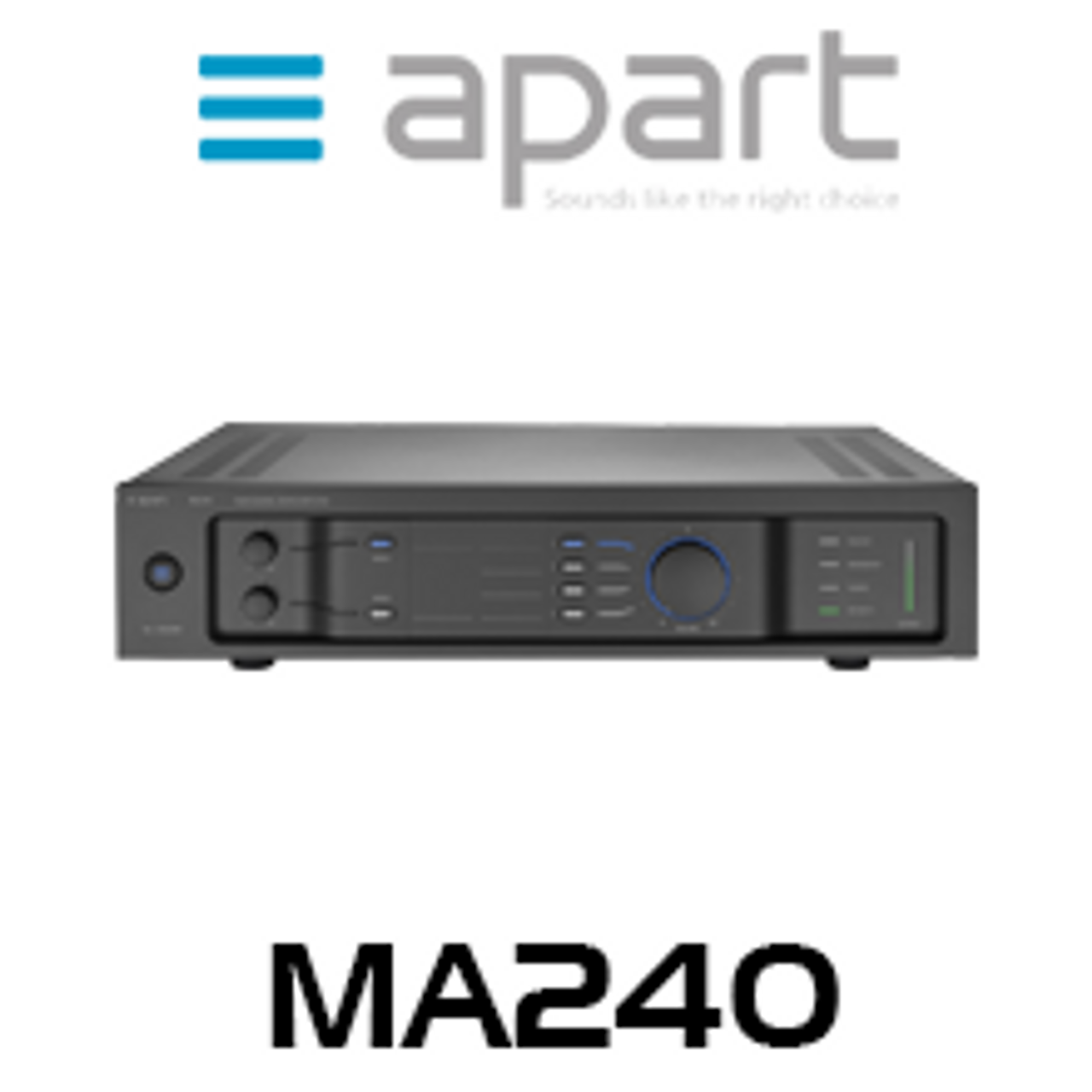 Apart MA240 240W Professional Public Address Mixing Amplifier