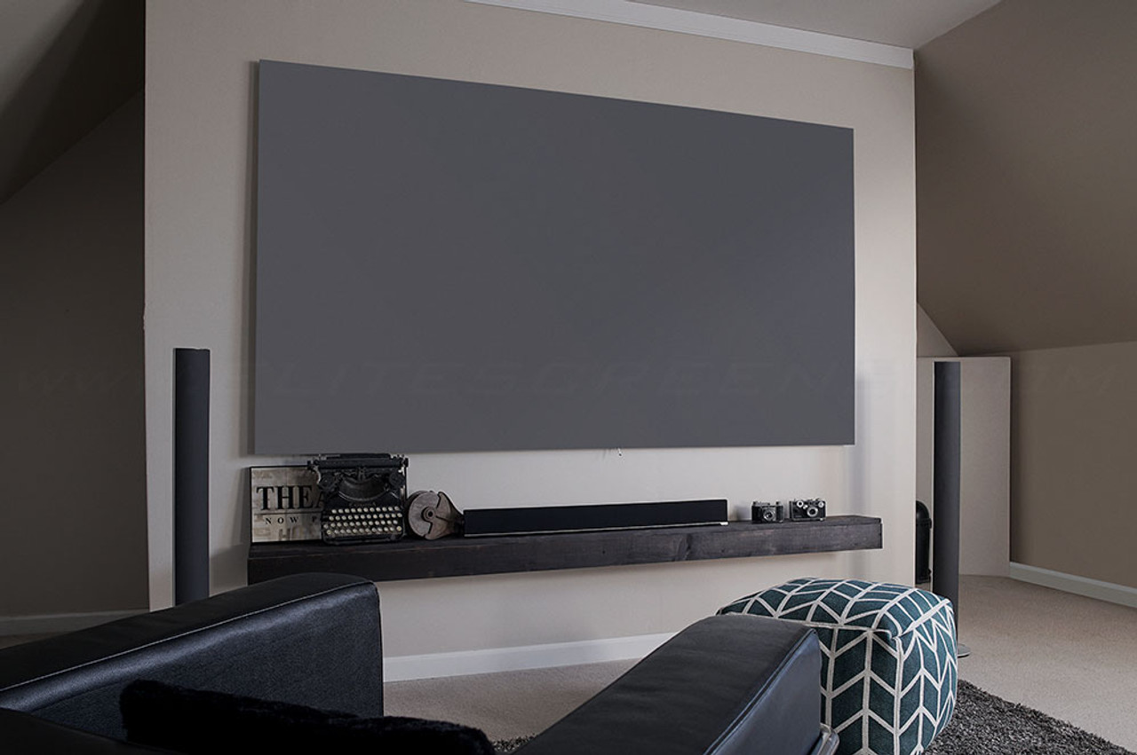 Elite Screens Aeon CineGrey 3D 4K Edge Free 16:9 Fixed Frame Projection Screens (100-150")