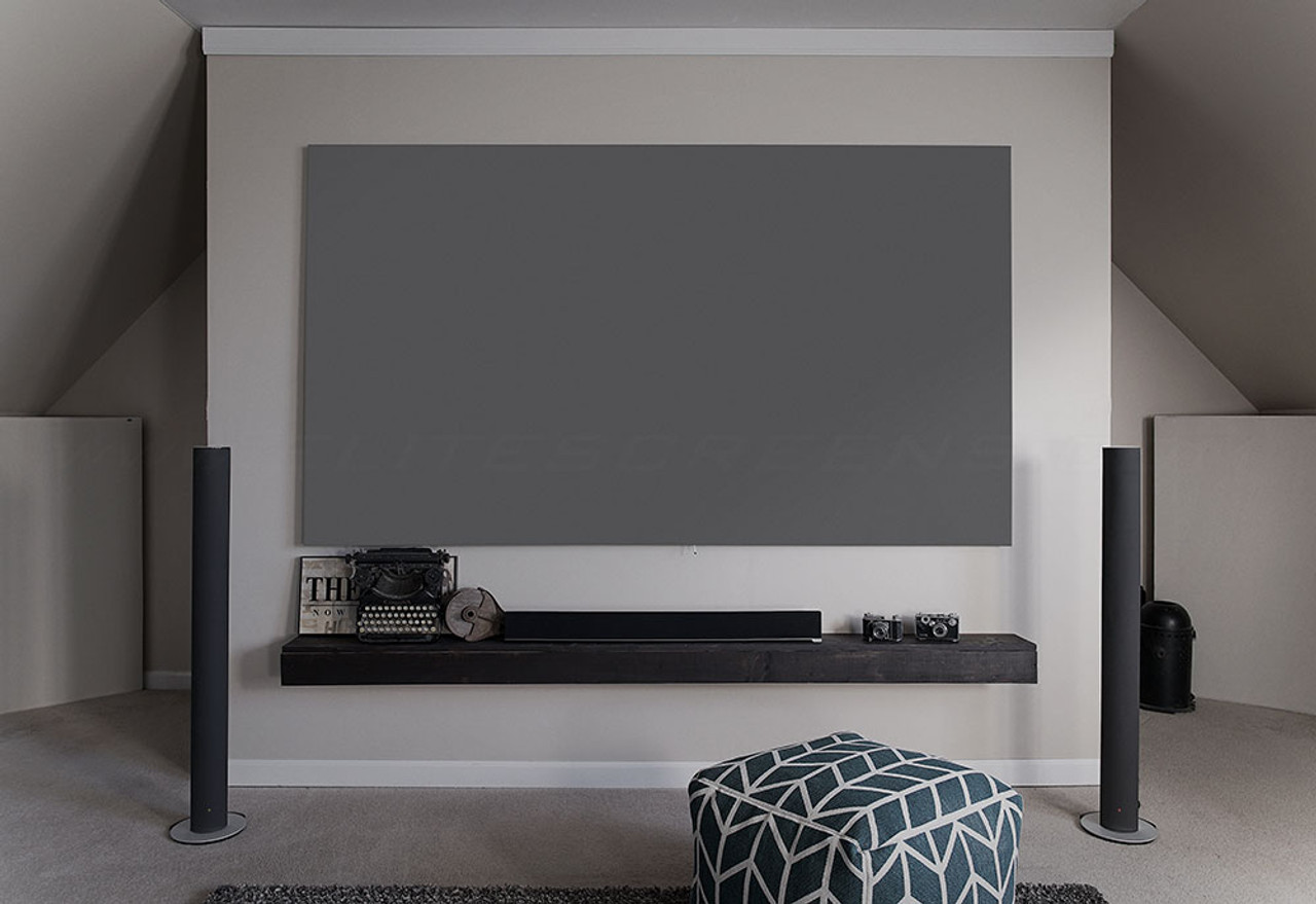 Elite Screens Aeon CineGrey 3D 4K Edge Free 16:9 Fixed Frame Projection Screens (100-150")