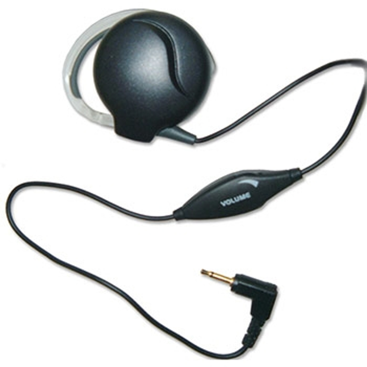 Earpiece w/inline volume control for microphone