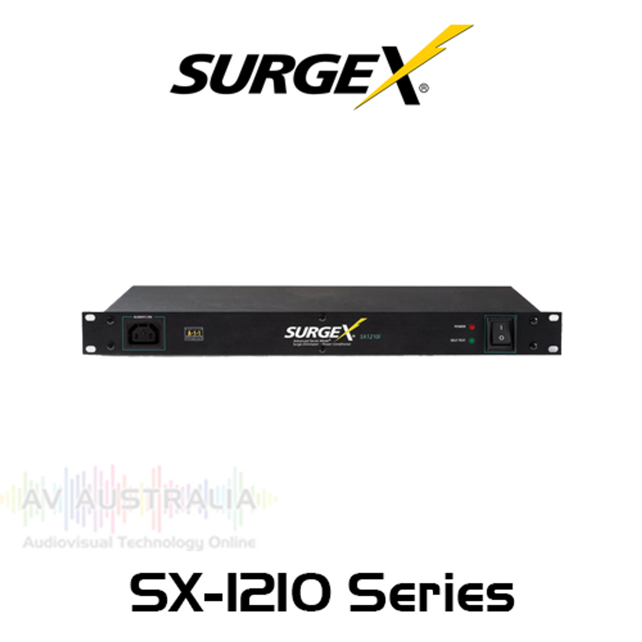 SurgeX Advanced SX1210 Series 1RU Rack Mount Surge Eliminator With IEC Connectors