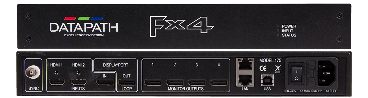 Datapath FX4 4K Display Wall Controller with 4 HDMI / DisplayPort Output
