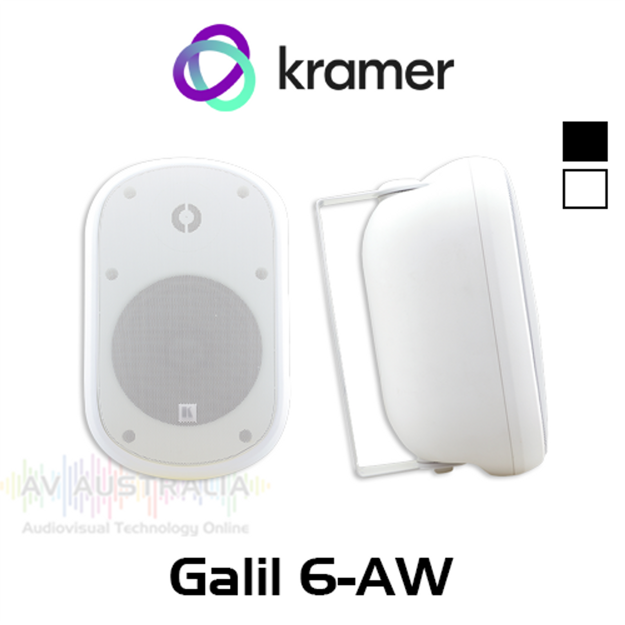 Kramer Galil 6-AW 6.5" IP66 70/100V All Purpose Outdoor Speakers (Pair)