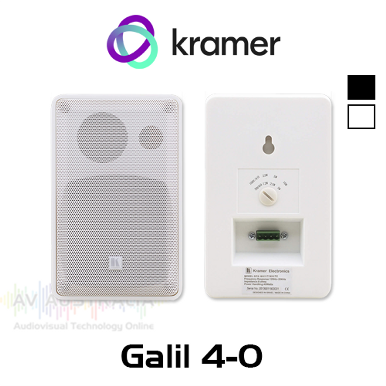 Kramer Galil 4-O 4" 70/100V On Wall Compact Speakers (Pair)