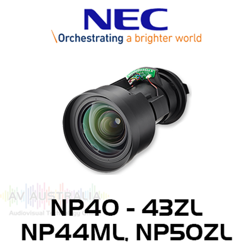 NEC Projector NP40 - 43ZL, NP44ML, NP50ZL Lenses To Suit Installation Projectors
