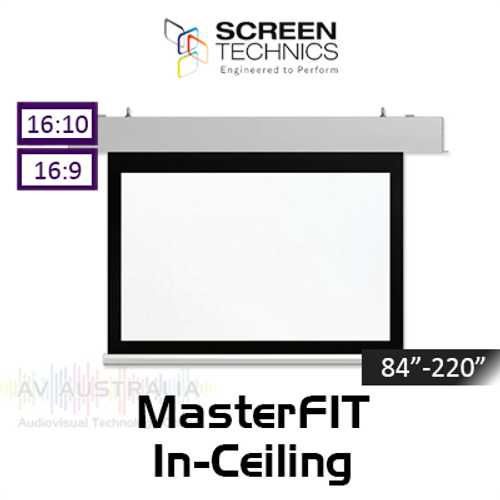 ST MasterFit Matt White In-Ceiling Motorised Projection Screens (84"-220")