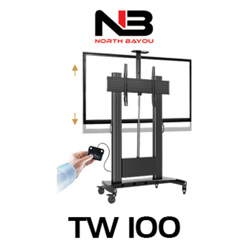 NB TW100 60"-100" Motorised Height Adjustable Mobile TV Trolley
