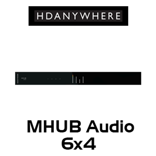 HDAnywhere MHUB Audio 6x4 Multiroom Audio Matrix