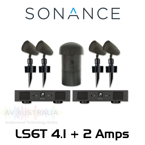 Sonance Landscape LS6T 12" Sub 4.1 Outdoor System with Two Sonamp Amplifiers