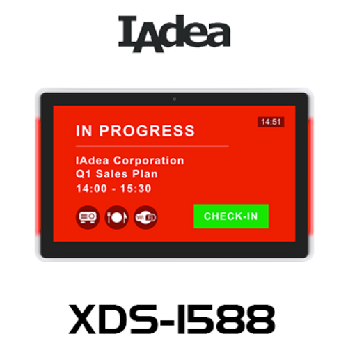 IAdea XDS-1588 15.6" WiFi PoE Capacitive Touch Meeting Room Signboard