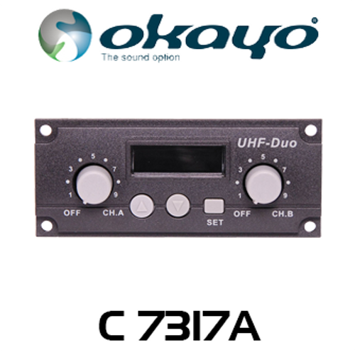 Okayo UHF Wireless Dual Microphone Receiver Module (640MHz)