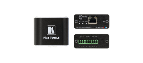 Kramer FC-101Net 2-Ch Dante Decoder & PoE Acceptor