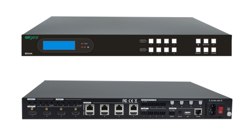 AVGear MXA44 4x4 HDMI 2.0 HDBaseT Matrix Switcher with 4 Receivers