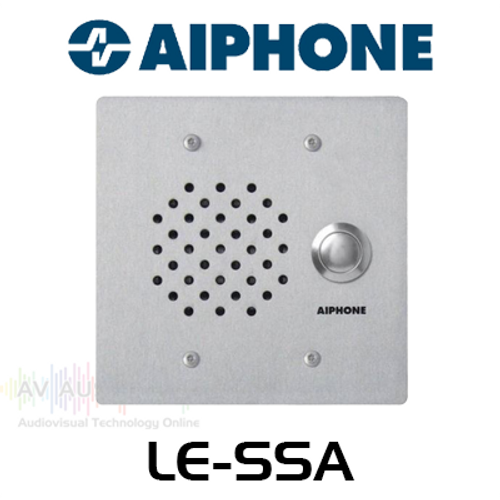 Aiphone LE-SSA Stainless Steel Flush Mount Door Intercom
