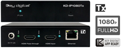 Key Digital KD-IP1080 Full HD HDMI over IP with PoE (122m)