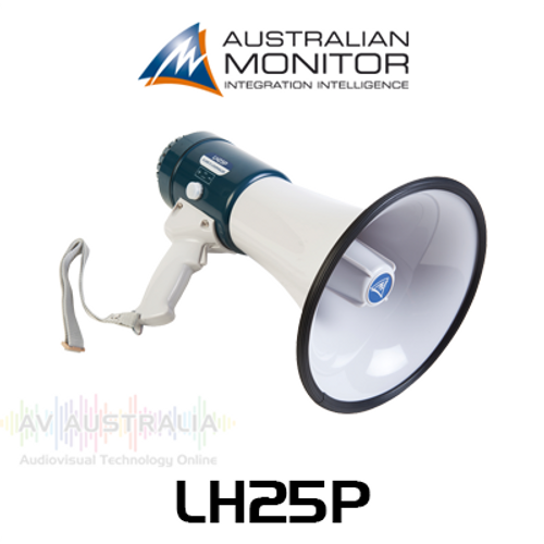 Australian Monitor LH25P Hand Held Loudhailer with Siren Tone Generator