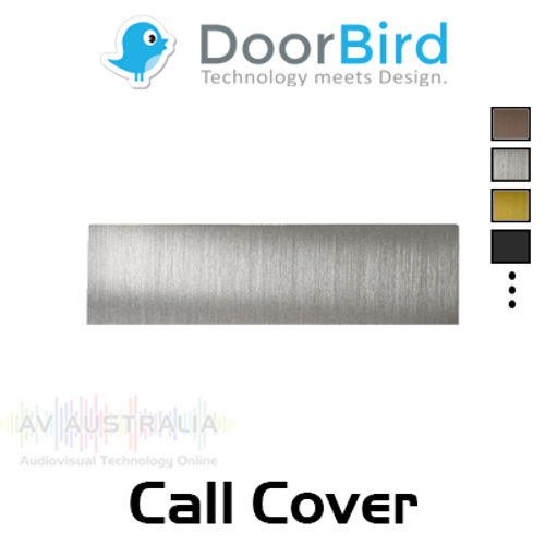 DoorBird Call Metal Finish Button Label for D21x Video Door Station