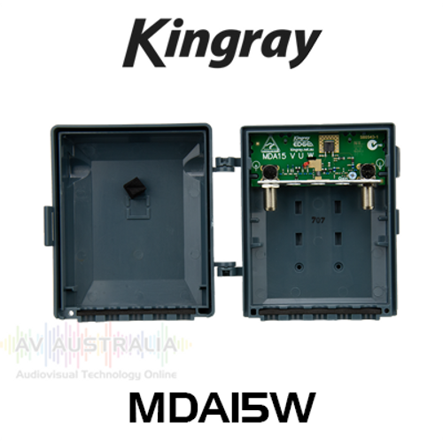 Kingray MDA15W VHF/UHF F-Type Masthead Distribution Amplifier