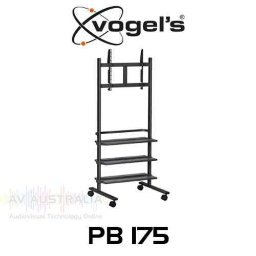 Vogels PB175 36-55" Display Trolley with 3 Shelves (up to 50kg)