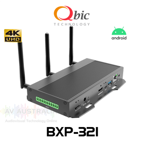 QBIC 4K Android 8.1 Digital Signage Player with GPIO & 1080p HDMI Input