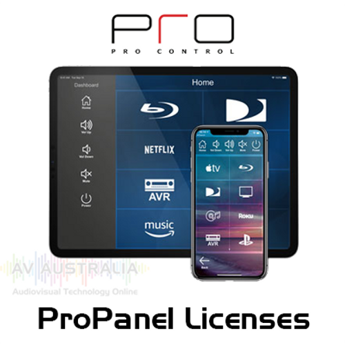 Pro Control ProPanel Licenses for Apple iOS Mobile Devices