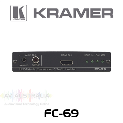 Kramer FC-69 4K60 4:2:0 HDMI Audio Embedder / De-Embedder