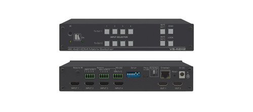 Kramer VS-42H2 4x2 4K60 4:4:4 HDR HDCP 2.2 HDMI Matrix Switcher