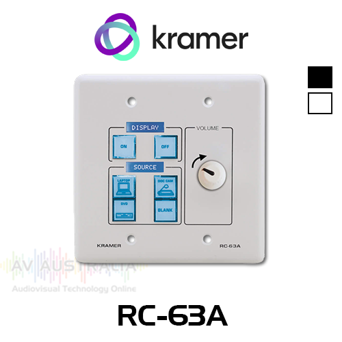 Kramer RC-63A 6-Button KNET Control Keypad with Vol Knob (IR, RS-232 & Relay)