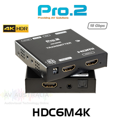 Pro.2 HDC6M4K 4K HDR HDMI Over Cat6 Extender Kit with IR (70m)