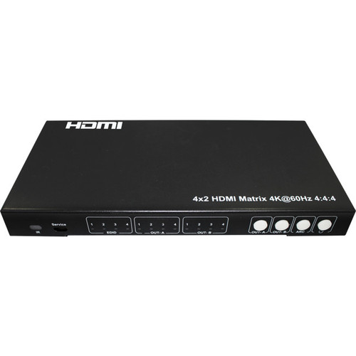 Pro.2 4x2 4K HDR 18Gbps HDMI Matrix Switcher with ARC & Audio Extraction